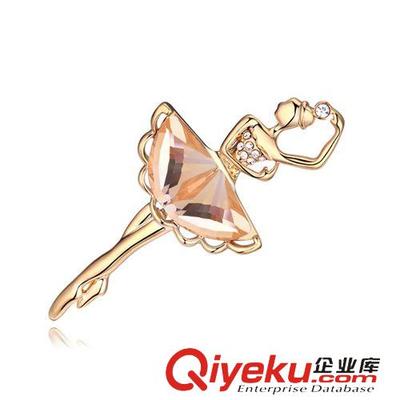 11月新品 鍍真金舞動青春精品胸針——韓國版高端配飾工廠批發(fā)詳情